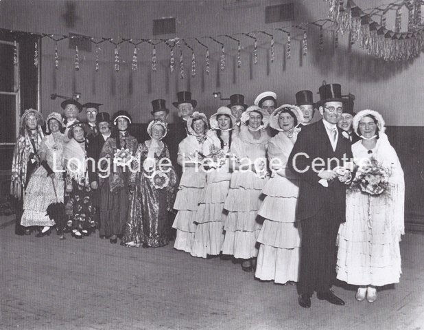 885 - Co-op building - People in fancy Dress in the Ballroom - Unknown